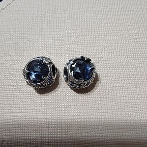 Celestial blue sparkling stars